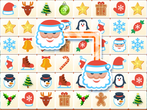 Onet Winter Christmas Mahjong - free online Browser game