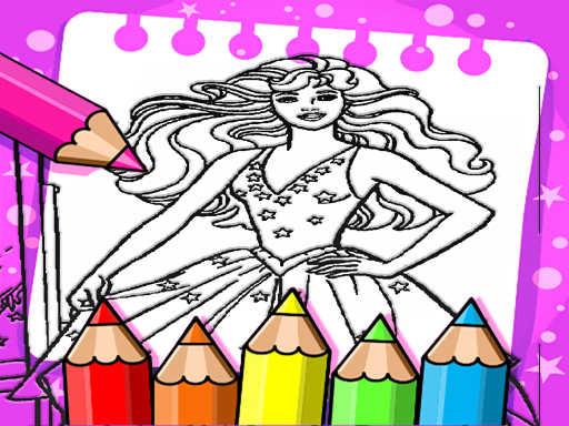 Barbie Coloring Book - free online Browser game