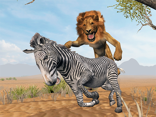 Lion King Simulator: Wildlife Animal Hunting - free online Browser game