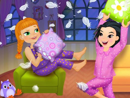 Crazy Pillow Fight Party - free online Browser game