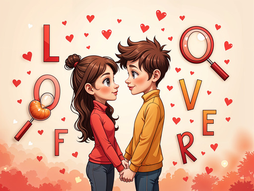 Valentines Hidden Alphawords - free online Browser game