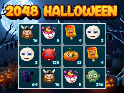 2048 Halloween - free online Browser game