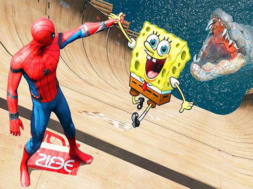 Super spongebob spiderman - free online Browser game