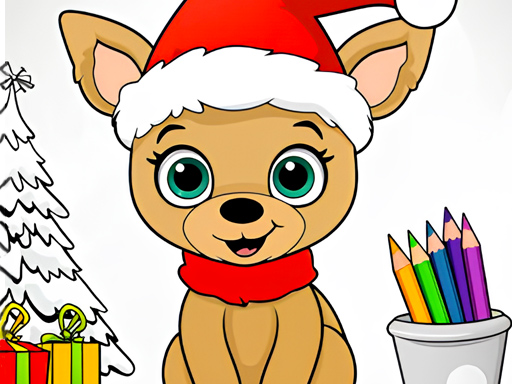 Christmas Coloring Game 2 - free online Browser game