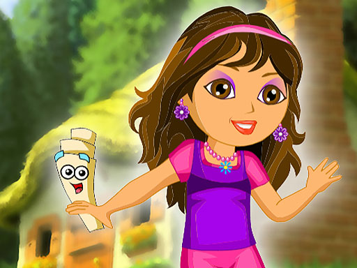 Dora in the garden - free online Browser game