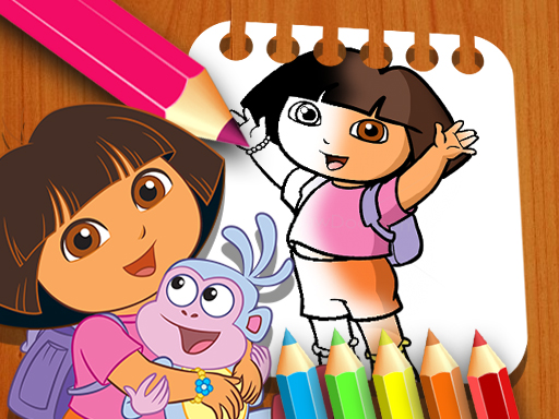 Dora the Explorer the Coloring Book - free online Browser game