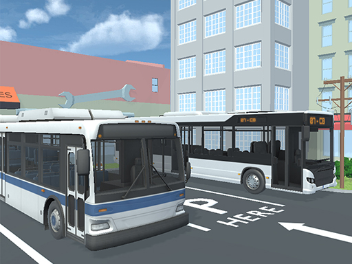 City Bus Parking Challenge Simulator 3D - free online Browser game