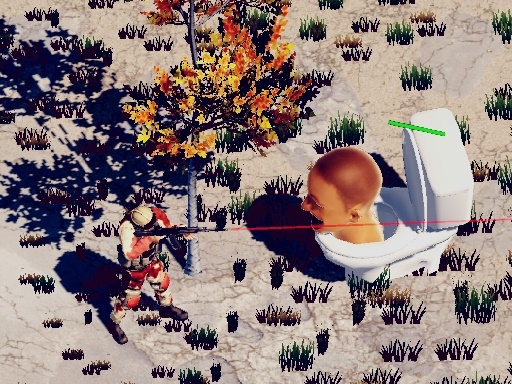 TopDown Skibidi Toilet Shooting - free online Browser game