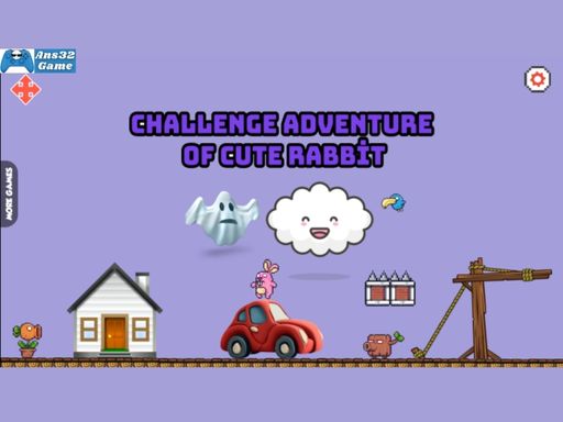 Challenge adventure of cute rabbit - free online Browser game