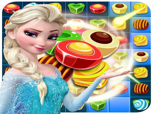 Elsa Sweet Candy match-3 - free online Browser game