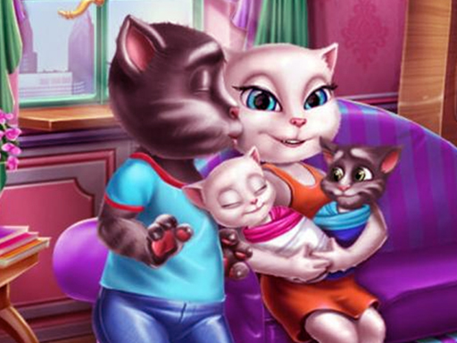 Angela Twins Family Day - free online Browser game
