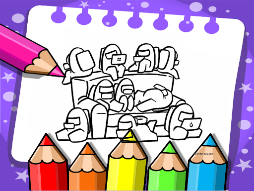 Coloring Book for Among Us - free online Browser game
