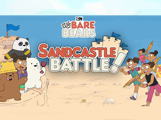 SandCastle Battle - We Bare Bears - free online Browser game
