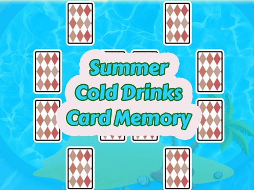 Summer Cold Drinks Card Memory - free online Browser game