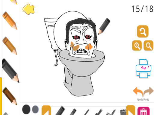 Skibidi Coloring - free online Browser game
