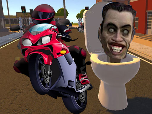 Skibidi Toilet Moto Bike Racing - free online Browser game