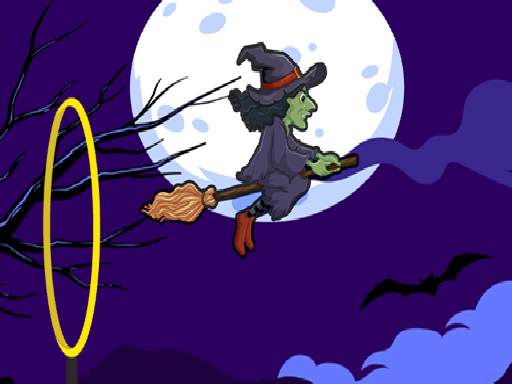 Flying witch halloween - free online Browser game