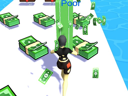 Girl Money Rush - free online Browser game