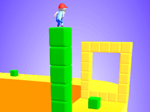 Cube Surffer - Smooth Cubes Building - free online Browser game