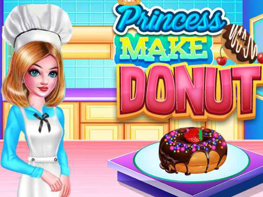 PRINCESS MAKE DONUT COOKING - free online Browser game