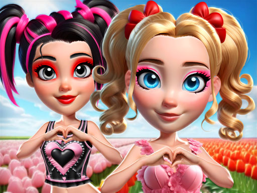 Vibrant Hearts Glamour vs Punk - free online Browser game