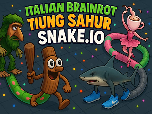 Italian Brainrot Tung Sahur Snake.io - free online Browser game