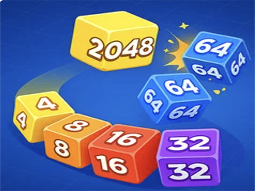 Snake 2048: Cube Merge - free online Browser game