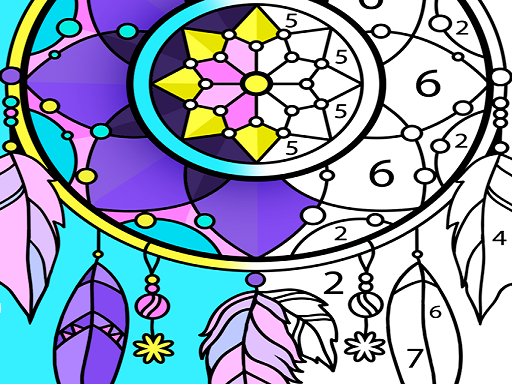 Adult Coloring Book Game Of Stress Relieving - free online Browser game