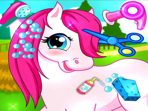 Horse Pet Salon 3D - free online Browser game