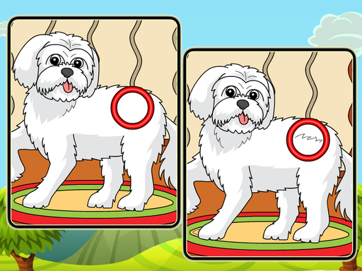 Dogs Spot The Differences 2 - free online Browser game