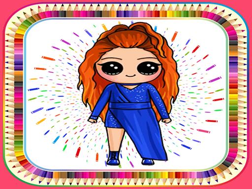 Coloring Book Game To Draw a Cute Creative Dolls - free online Browser game