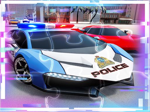 Police Cars Match3 Puzzle Slide - free online Browser game