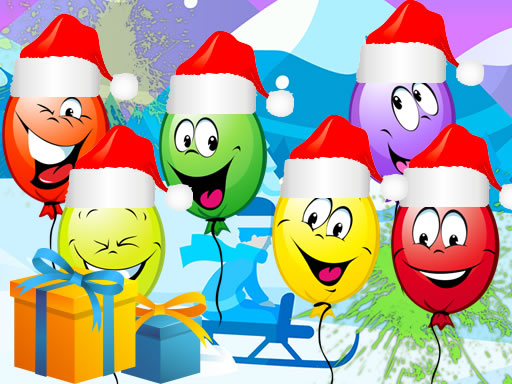 Christmas Balloons Bursting - free online Browser game