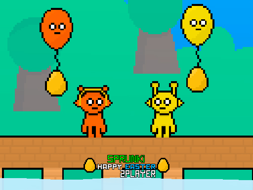 Sprunki Happy Easter 2Player - free online Browser game