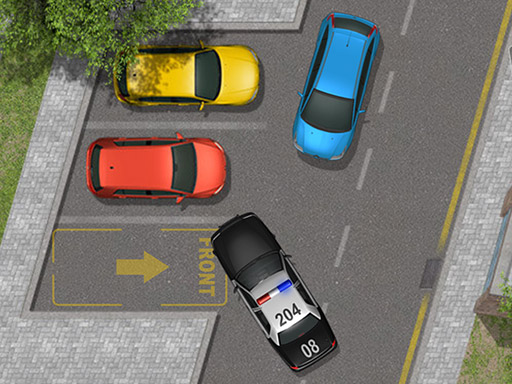 Park The Police Car - free online Browser game