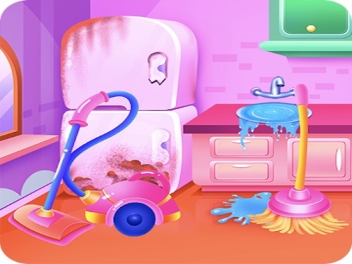 Full Kids House Home Clean Up - free online Browser game