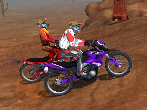 Motorcycle Dirt Racing Multiplayer - free online Browser game