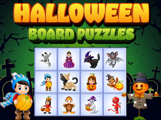 Halloween Board Puzzles - free online Browser game