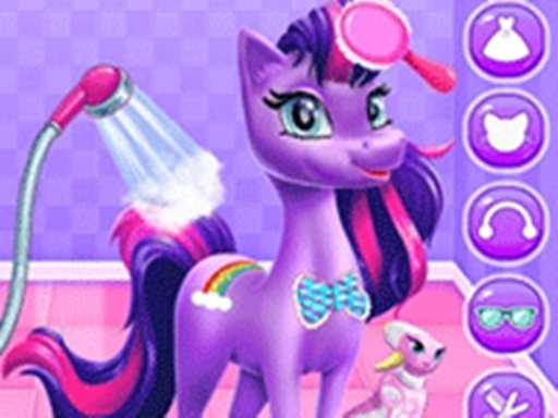 Magical Unicorn Grooming World - Pony Care - free online Browser game