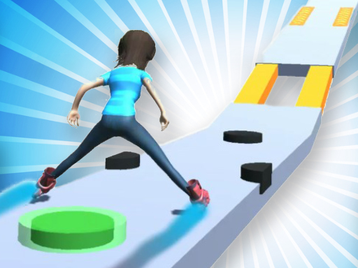Roller Skating Run - free online Browser game
