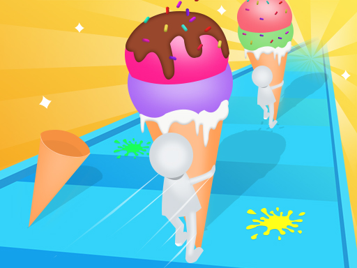 Ice Cream Stack Runner - free online Browser game