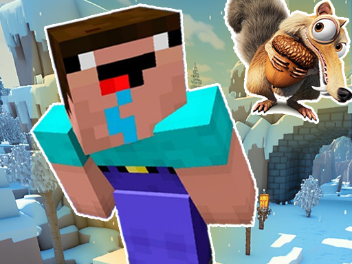 Noob Parkour : Snow Age - free online Browser game