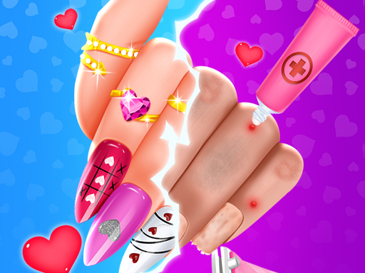 Valentine Nail Salon - free online Browser game