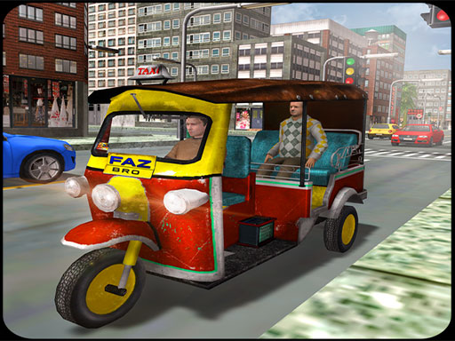 Tuk Tuk Auto Rickshaw Driver: Tuk Tuk Taxi Driving - free online Browser game