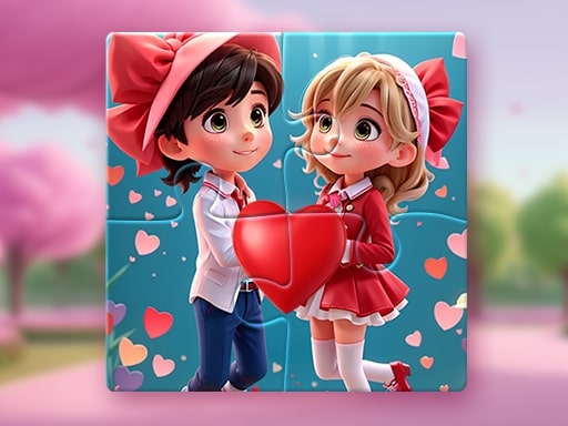Valentine Couple Jigsaw Puzzle - free online Browser game
