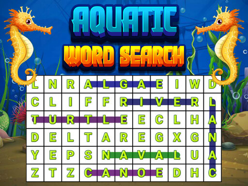 Aquatic Word Search - free online Browser game
