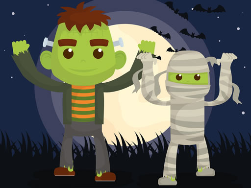 Vampires And Frankenstein Coloring - free online Browser game