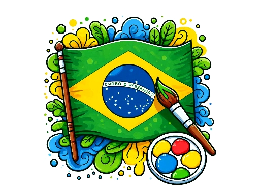 Brazil Coloring Adventure - free online Browser game