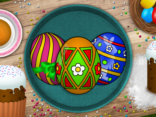 Handmade Easter Eggs Coloring Book - free online Browser game
