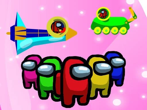 Among Us Space Colorfull - Pin Pull Game - free online Browser game